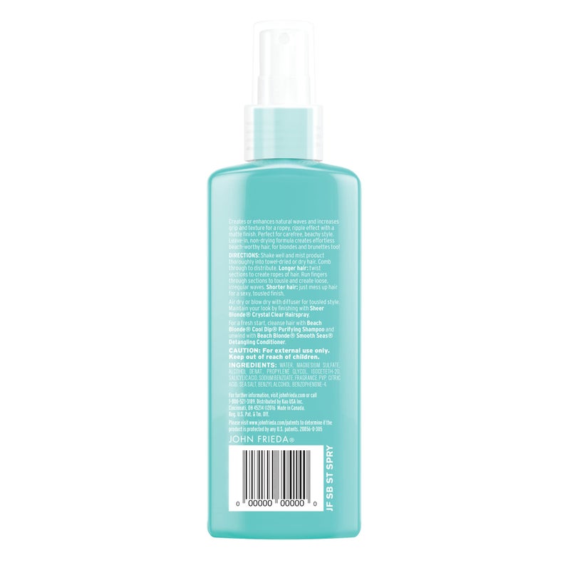 John Frieda بخاخ تكثيف أمواج البحر من جون فريدا للشعر الأشقر الشاطئي مع ملح طبيعي لحجم مموج ومجعد - 5 أونصات - Image 5