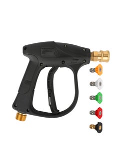 SYOSI SYOSI High Pressure Washer Machine, 4350 PSI Short Pressure Washer  Handle with 5 Pressure Washer Nozzle, Power Pressure Washer Wand, M22-14 Fitting Car Pressure Washer Kit  - Image 1