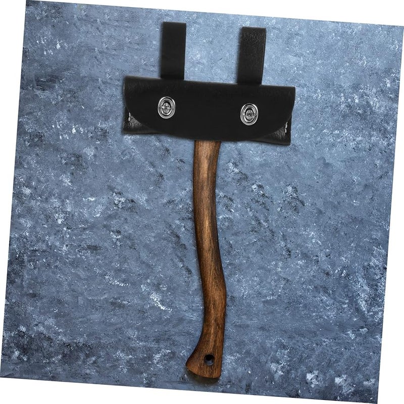 غطاء الفأس الجلدي تصميم محمول متين ووقائي للأدوات لأنشطة التخييم في الهواء الطلق - Image 5