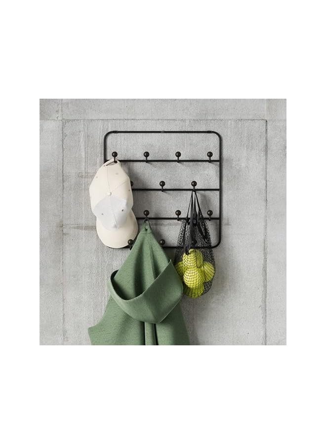 Umbra Estique Multi Over The Door Organizer Hooks, Black/Walnut Large - Image 2