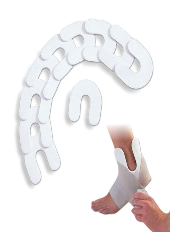 وسادات حدوة الحصان من اللباد من كرامر لعلاج التواءات وإجهاد الكاحل، مفيدة لتثبيت الكاحل وتعافيه، معدات تدريب رياضية، حماية مريحة للكاحل، مقطوعة مسبقًا، عبوة من 10 قطع