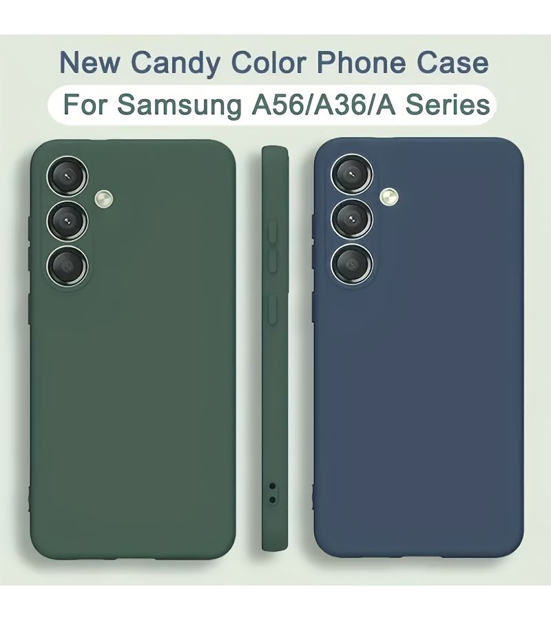 Light Green Phone Case with 2 Tempered Glass Screen Protector for Samsung Galaxy A35 - Image 4