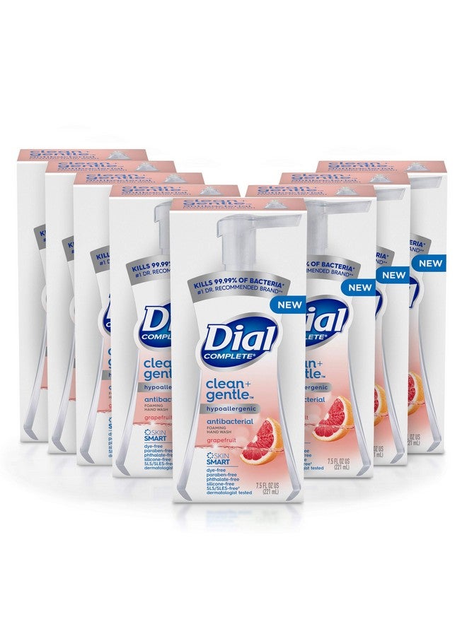 Dial Complete Clean + Gentle Antibacterial Foaming Hand Wash Grapefruit 7.5 Fl Oz 8 Count Case - Image 1