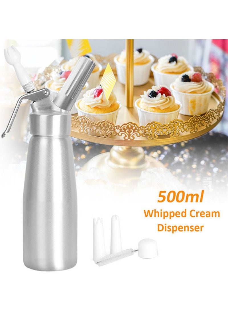 نيبمينينت ماكينة صنع الحلويات مزودة بماصة وكريمة مقاومة للتسرب فضي 31x9x9سم - Image 1