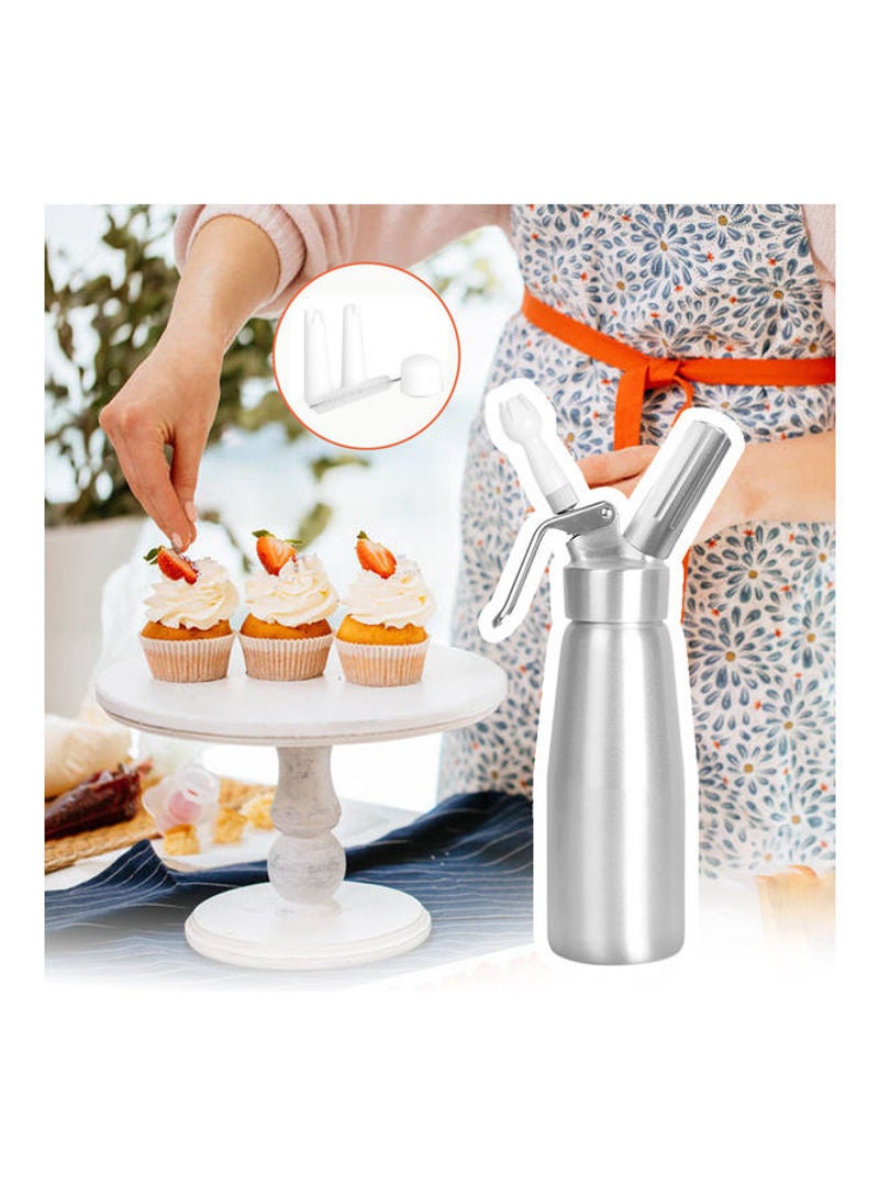 نيبمينينت ماكينة صنع الحلويات مزودة بماصة وكريمة مقاومة للتسرب فضي 31x9x9سم - Image 2