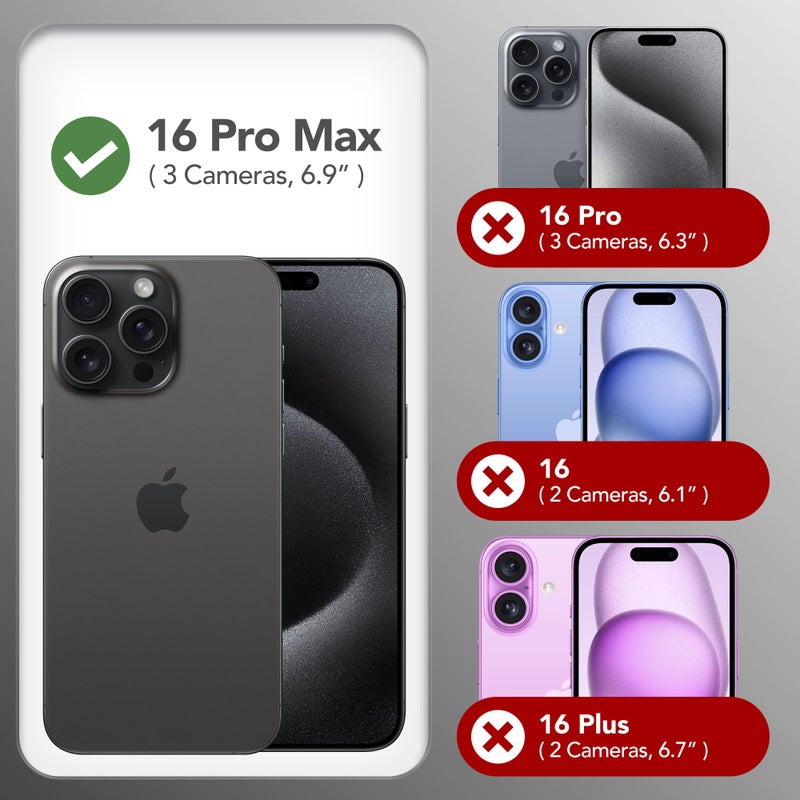 GONEZ Magnetic for iPhone 16 Pro Max Case, Compatible with MagSafe, Liquid Silicone Case, with Screen Protector + Camera Protector, Full Body Protective Shockproof Phone Cover 6.9", Blue - Image 2