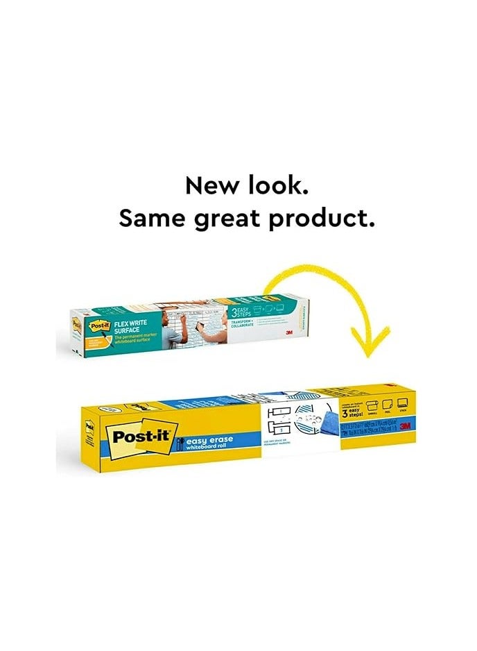 Post It Dry Erase Whiteboard Surface 2 x 3 in (60.9 cm x 91.4 cm) | White Color - Image 2