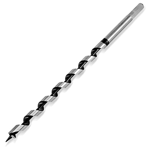 Masendelk Ship Auger Drill Bit 13 x 300mm (Slightly Larger Than 1/2 x 12 Inch), Wood Auger Bit with 11mm Hex Shank - Image 1