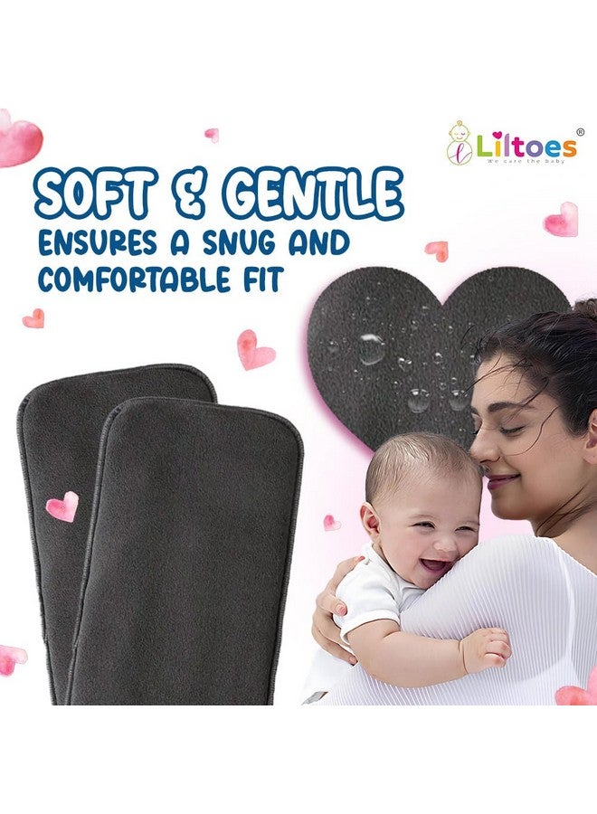 Liltoes Smartdry 5-Layer Booster Pads For Cloth Diaper | High Absorbent 5 Layer Washable And Reusable | Wet Free Booster Inserts | The Ultimate Baby Cloth Diaper Soaker Inserts Pack Of 7 - Image 5