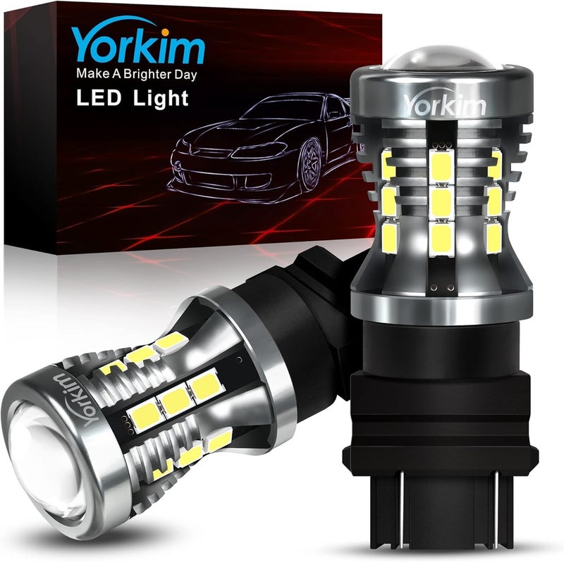Yorkim 3157 LED Bulb - 2880 Lumens, 6000K White, 2-Pack - Image 1