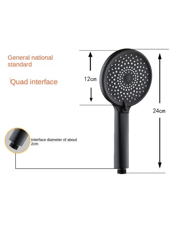 Bluejw Factory Direct Large Panel Shower Booster Shower Head Multi-function Gun Gray Shower Head - Image 3