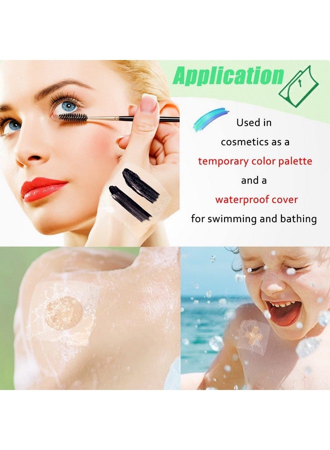 لابوهي لوحة مكياج يدوية مكونة من 250 قطعة، لوحات شفافة لاصقة للاستخدام مرة واحدة للمكياج والمقاومة للماء، لوحة مكياج فنية للنساء للاستخدام اليومي (2.36 × 2.36 بوصة) - Image 5