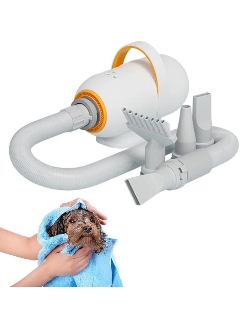 GT-Wheel Pet Grooming Hair Dryer with 4 Different Nozzles Temperature Control Adjustable Speed and Low Noise - Image 1