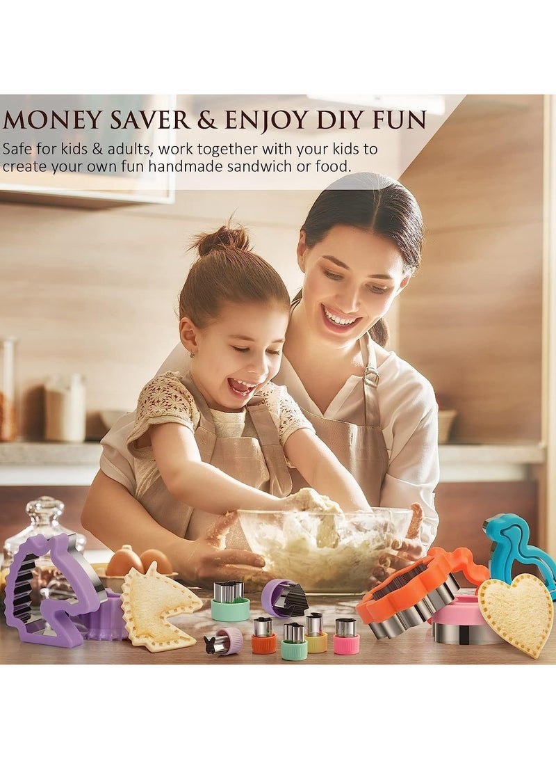 48 Piece Set of Sandwich Molds Baking Toast Bread Molds DIY Rice Ball Molds Fruit Cutting Molds - Image 3