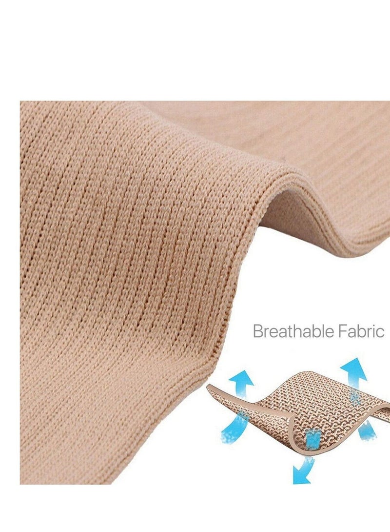 AS SEEN ON TV Compression Stretchy Leg Pain Relief  Zip Socks Brown L\XL - Image 4