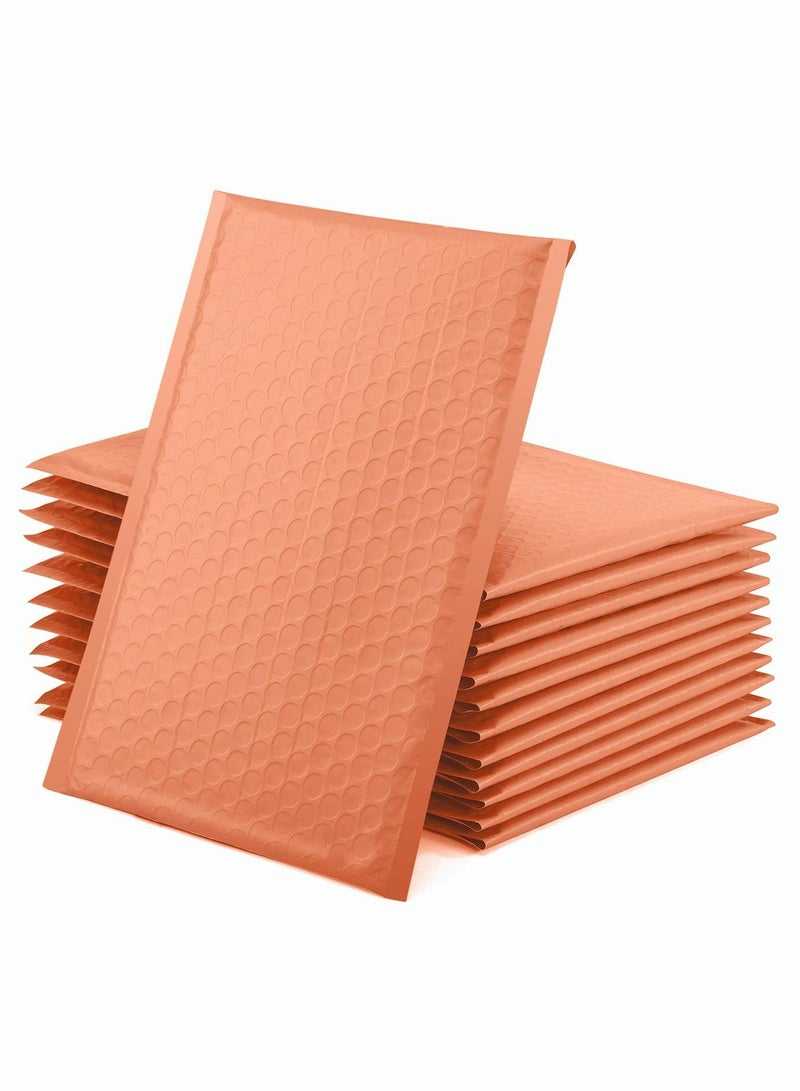 SYOSI Bubble Out Bags, 50pcs Self-Seal Co-extruded Film Bubble Mailers Anti-static Cushioning Wrap Pouch for Shipping, Storage and Moving, Orange - Image 1