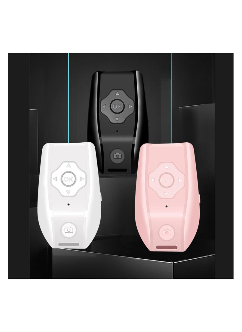 SYOSI - Bluetooth Remote Control Page Turner for Kindle App, TikTok, Camera Shutter, Music - Rechargeable Wireless Fingertip Video Controller with Stable BT 4.0 Connection, Compact Design (Black) - Image 1