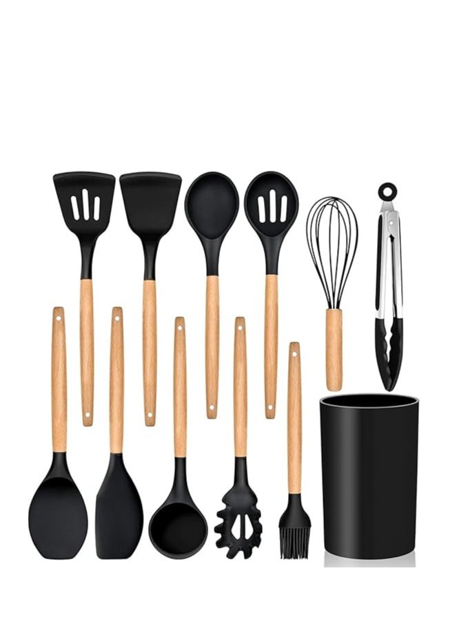 Generic - 12-Piece Non-Stick Silicone Cooking Utensils Set - Image 1
