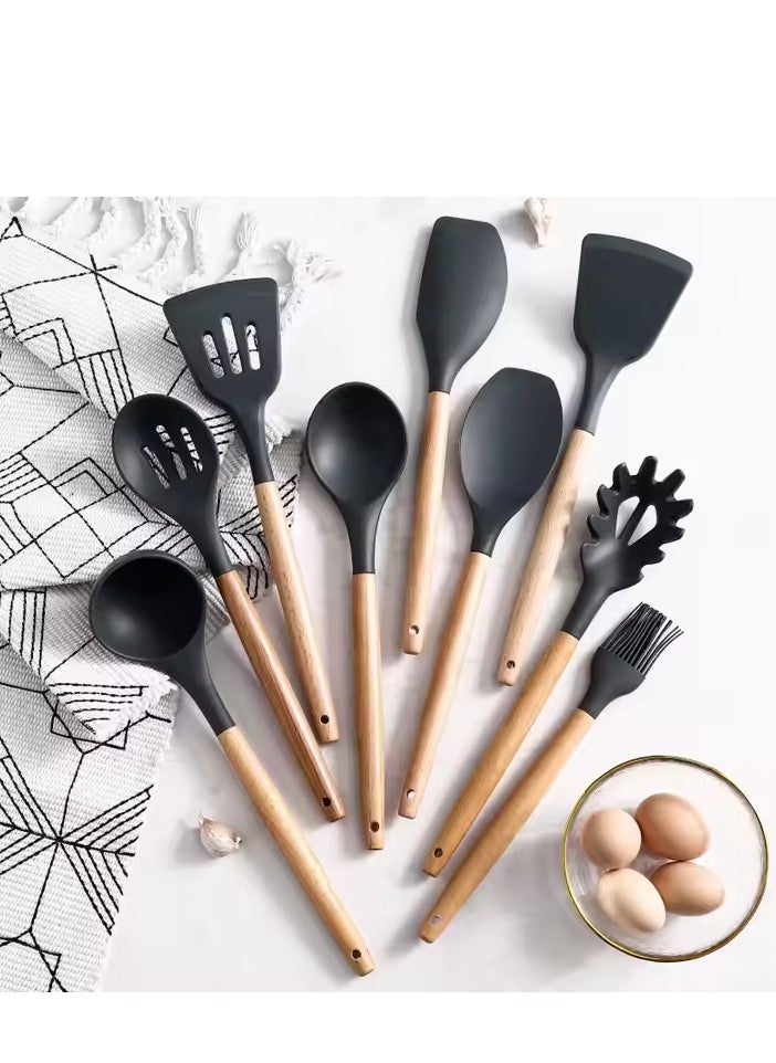 Generic - 12-Piece Non-Stick Silicone Cooking Utensils Set - Image 1
