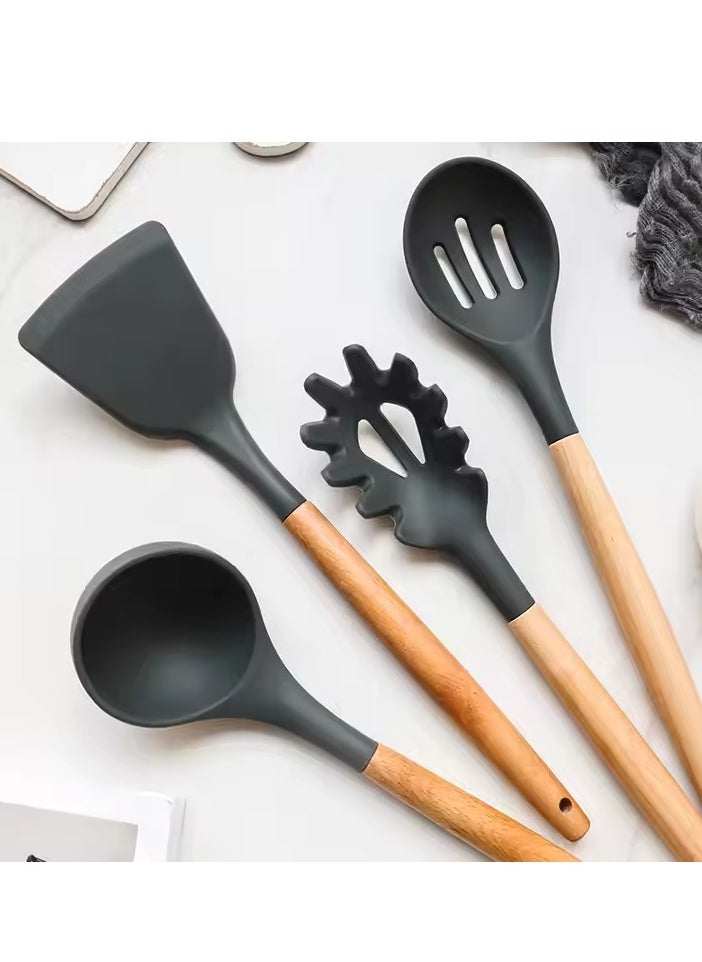 Generic - 12-Piece Non-Stick Silicone Cooking Utensils Set - Image 1