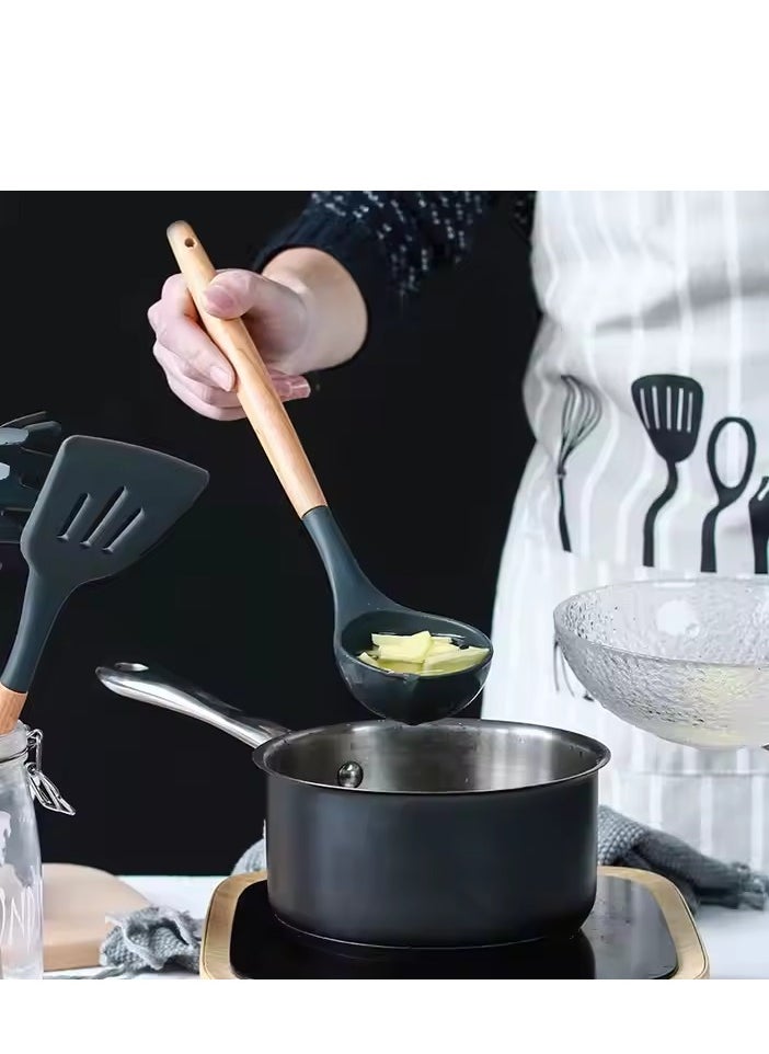 Generic - 12-Piece Non-Stick Silicone Cooking Utensils Set - Image 1