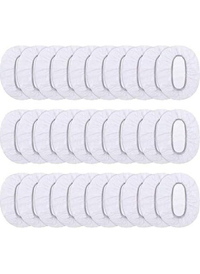 Generic ARUP Clear Ear Cover for Shower - 100 Pcs, Waterproof Ear Protector, Ear Shower Caps for Bathing, Hair Dye, Shower Cap | Ear Cover for Swimming  - Image 2