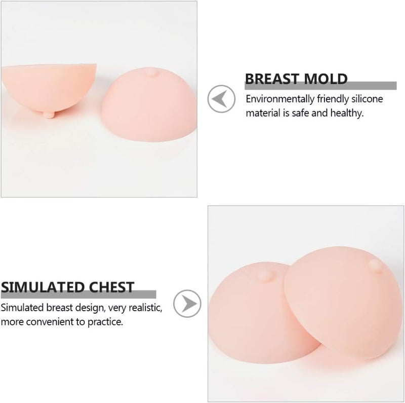 comfrt Practice Skin Silicone Breast Plate Fake Boobs Mastectomy Prosthesis Silicone Breast Mold 3D Chest Tattoo Practical Tool for Crossdresser Transgender Costume - Image 4