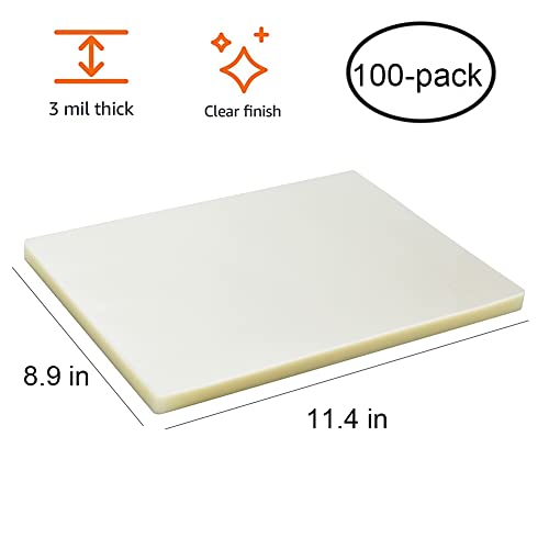 FungLam Thermal Laminating Pouches, 8.9 x 11.4-Inches Laminating Sheets, 3 mil Thick, 100-Pack, Clear - Image 2