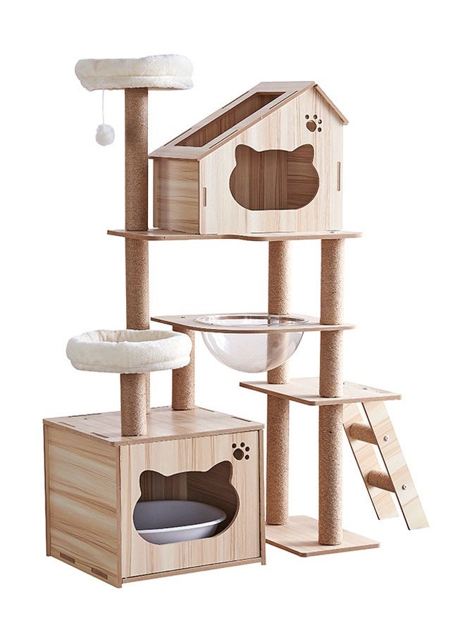 KLNAMAEAAN - Multi-Level Kitten Play Tree with Scratching Post and Ladder - Image 1