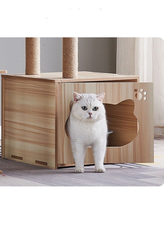 KLNAMAEAAN - Multi-Level Kitten Play Tree with Scratching Post and Ladder - Image 1