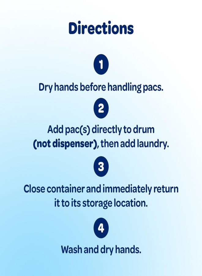 all free clear, Original, MIGHTY PACS Laundry Detergent Pacs for Sensitive Skin, Unscented and Hypoallergenic, 66 Count (Pack of 2) - Image 5