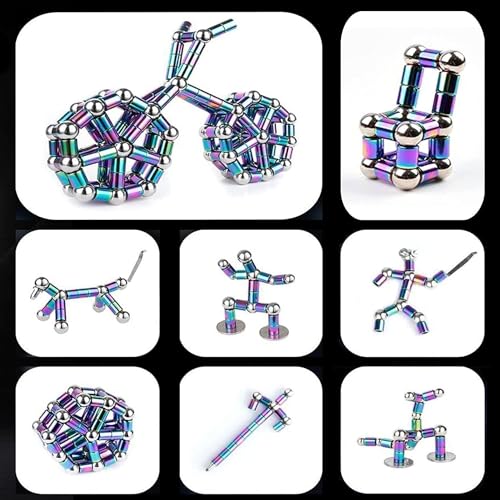 Jopstacext Fidget Pen Cool Toys Pen Decompression Magnetic Metal Pen Desk Toys Multifunctional Deformable Writing Pen Basket Stuffers Gadgets Gift for Kids Adults Color - Image 5