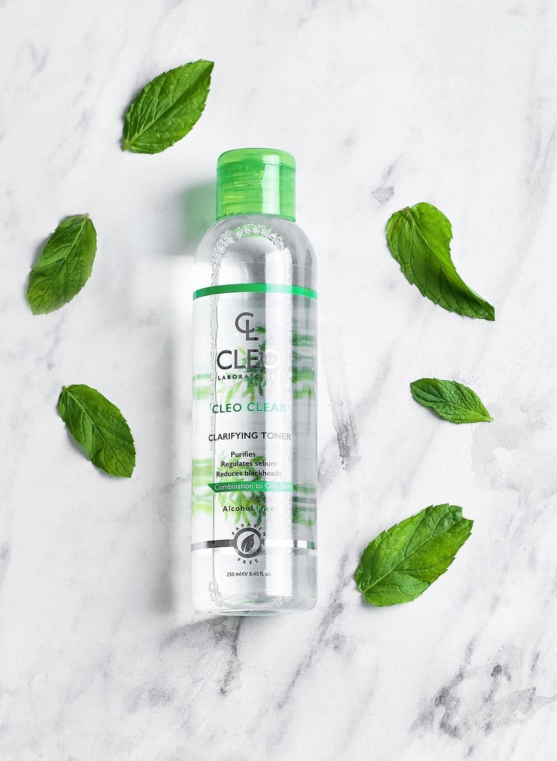 Skin purifying and regulating toner + makeup remover