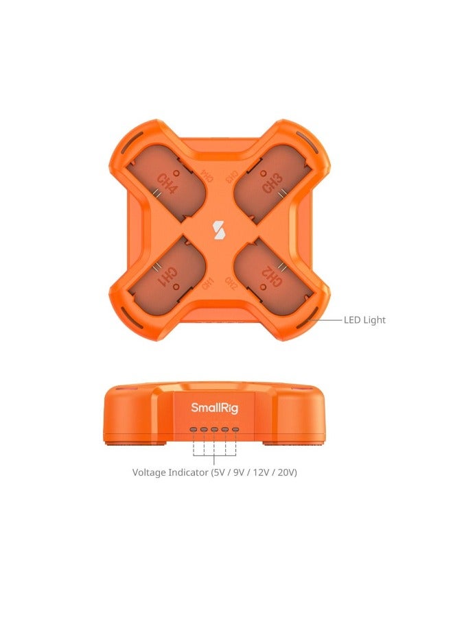 SmallRig LP-E6NH 4-Channel Camera Battery Charger 4838 - Image 4