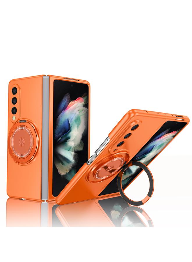 اس-توب جراب لهاتف Samsung Galaxy Z Fold3 مزود بحلقة دوارة 360 درجة مع حامل MagSafe مقاوم للصدمات وحافظة هاتف الكمبيوتر الشخصي - Image 1