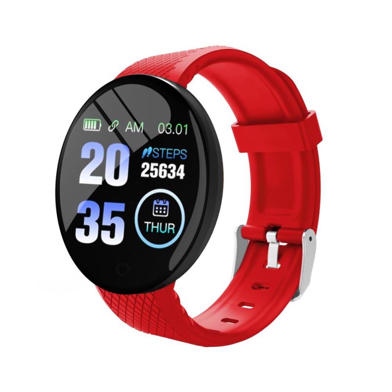 Sleep Monitoring Smartwatch: Red, Tempered Glass Wear-Resistant Screen - Cross-System Compatible, Clear Non-Dazzling Display for iOS & Android Users - Image 1