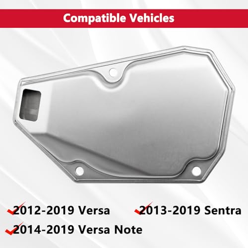 QHDSGZS Transmission Filter Oil Pan Gasket Kit, Compatible with 2013-2018 Nissan Sentra,2012-2019 Nissan Versa,2013-2015 Nissan Tiida Replace Part Number 33010-JF015 31726-28X0A 31726-3JX0A RE0F11A 19318012 - Image 5