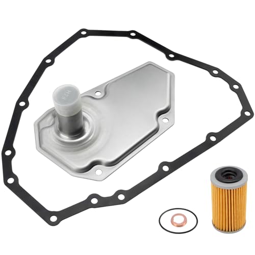 QHDSGZS Transmission Filter Oil Pan Gasket Kit, Compatible with 2013-2018 Nissan Sentra,2012-2019 Nissan Versa,2013-2015 Nissan Tiida Replace Part Number 33010-JF015 31726-28X0A 31726-3JX0A RE0F11A 19318012 - Image 1