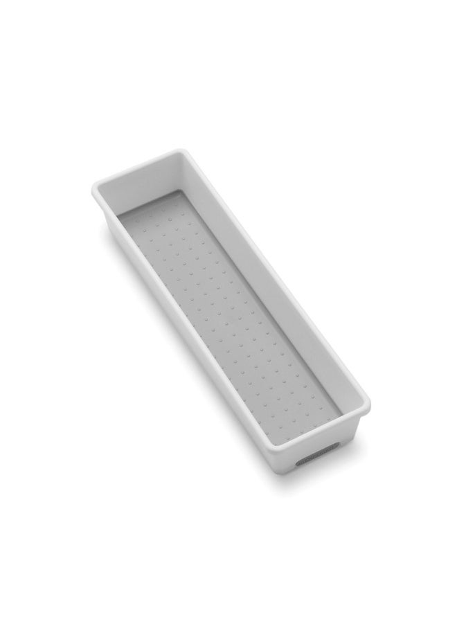 Madesmart Classic Drawer Bin 12-Inch x 3-Inch Size White  - Image 1