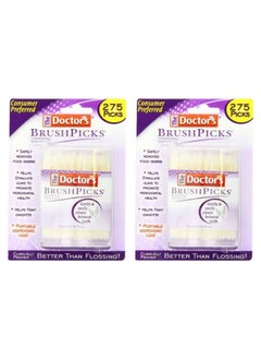 Brushpicks Interdental Toothpicks 275 Count (Pack Of 2)