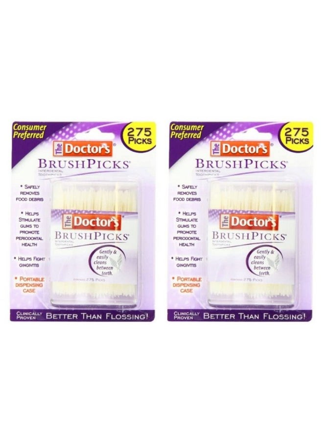 The Doctor's - Brushpicks Interdental Toothpicks 275 Count (Pack Of 2) - Image 1