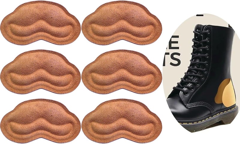 SPACE LION Heel Pads Grips Liner Snugs for Shoe Too Big Men Women Cushions Inserts for Loose Shoes,Orthopaedic Inserts for Footwear, 3 Pairs(Earthy Yellow,0.2inch)