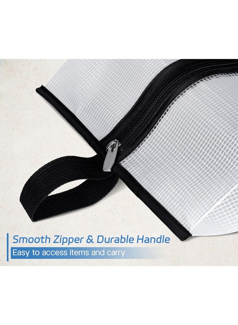 Waterproof Shoe Bags for Travel 4 Pack XX-Large Shoe Storage Bag Clear Sneaker Pouch Portable Boots Organizer with Sturdy Zipper for Men & Women - Image 5