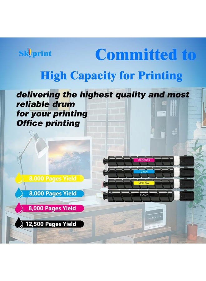 SkyPrint 034 CRG-034 High Yield Toner Cartridges Compatible Canon CRG-034 Toner use for imagerunner Advance MF810Cdn MF820Cdn Printers. (4 Pack Black Cyan Magenta Yellow) - Image 3