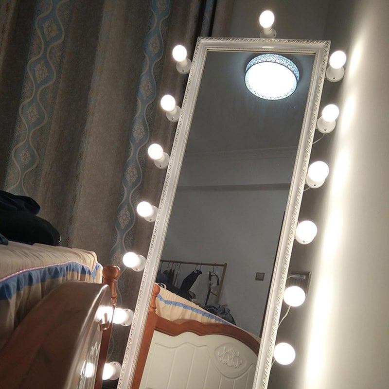 CALLARON Makeup Mirror Light Bulbs 10-led USB Powered String Lights with Adjustable Brightness and 3 Lighting Settings for Cosmetic Mirror Illumination - Image 3