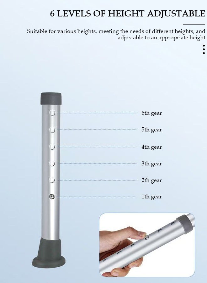 DUNISO Shower Chair, Adjustable Lightweight Shower Bench,Tool-Free Shower Chair for Seniors, 6 Adjustable Heights, Portable Anti-Slip Elderly Bath Chair for Elderly, Disabled, Pregnant and Injured with Back Cleaner Scrub Sponge - Image 4