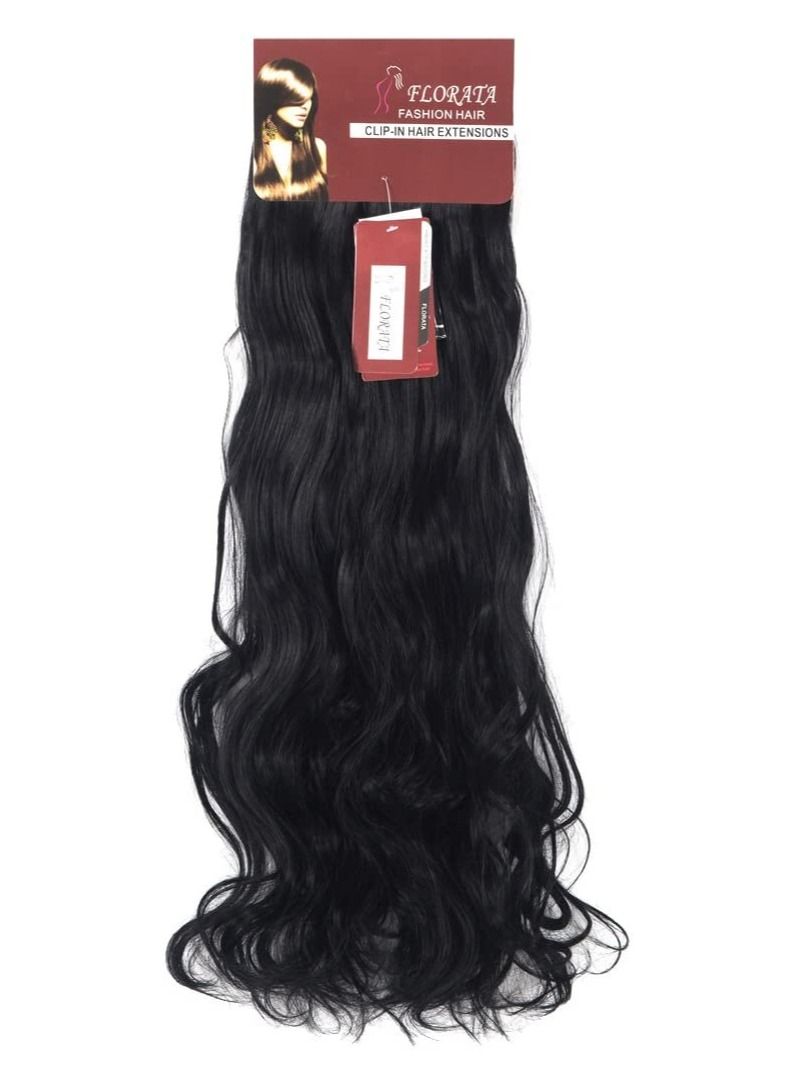 إستيل 7 قطع 16 مشابك 23 "-24" سميكة مجعد مستقيم كامل الرأس كليب في لحمة مزدوجة وصلات شعر طبيعي أسود مجعد - Image 5