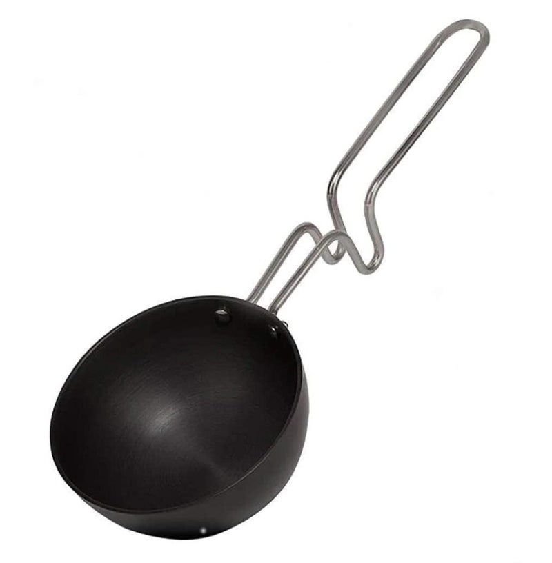 SVDK Aluminium Hard Anodised Tadka Pan,150 ML Capacity (10 Cm Diameter) - Image 1