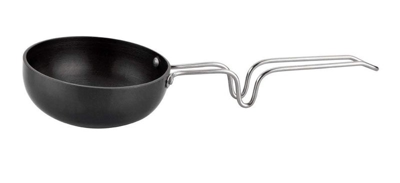 SVDK Aluminium Hard Anodised Tadka Pan,150 ML Capacity (10 Cm Diameter) - Image 3