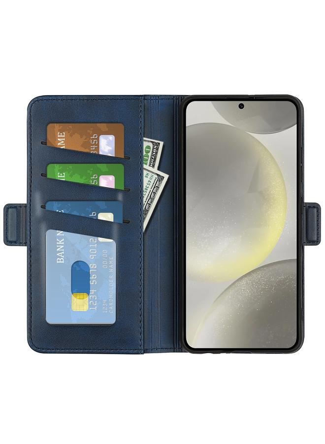 S-TOP Case For Samsung Galaxy S24 FE 5G Dual-side Magnetic Buckle Horizontal Flip Leather Phone Case - Image 4